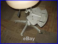 Vintage Den-Tal-Ez Tall Dental Rolling Comfort Chair 39 -Sliding Foot Rest #6Ms