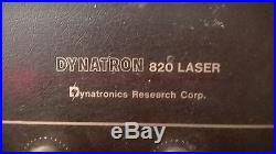 Vintage Dynatron 820 Helium Neon Laser Dynatronics Aperture Optical Stylus