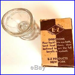 Vintage E-Z Flint Eye Bath With Original Box Medical Equipment Opthamologist