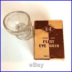 Vintage E-Z Flint Eye Bath With Original Box Medical Equipment Opthamologist