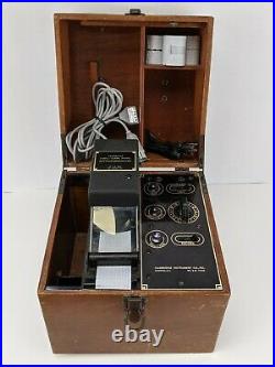 Vintage Electrocardiograph Cambridge Instrument in Wood Case Medical Equipment