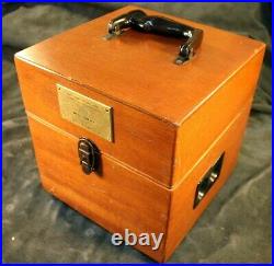 Vintage Electrocardiograph Cambridge Instrument in Wood Case Medical Equipment