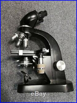 Vintage Ernst Leitz Wetzlar Binocular Microscope 4 Objectives