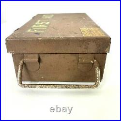 Vintage FIRST AID Davis Emergency Equipment Co Medical Kit Box Only Pat 3/18/24
