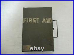 Vintage FIRST AID Davis Emergency Equipment Medical Kit & Supplies Pat 3/18/24