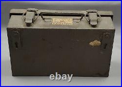Vintage First Aid Davis Emergency Equipment Co Medical Kit Box with Supplies