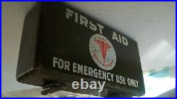 Vintage First Aid Kit WWII Us Army Medical JEEP Original Equipment