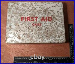Vintage First Aid Tin Kit, Case, Box Medical