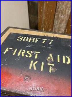 Vintage First Aid Tin With Accessories Survival Army Medical British Military Vintage First Aid Tin With Accessories Survival Army Medical British Military