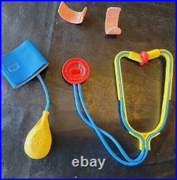 Vintage Fisher Price #936 Doctor Nurse Medical Kit equipment parts