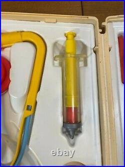 Vintage Fisher Price Toy Doctor Set Kit #936 Medical Equipment 1977