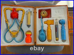 Vintage Fisher Price Toy Doctor Set Kit Medical Equipment 1977 NICE