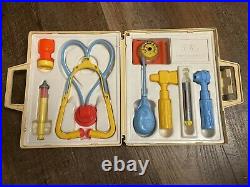 Vintage Fisher Price Toy Doctor Set Kit Medical Equipment Complete 1977