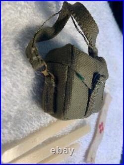 Vintage GI Joe Combat Medic Bag IV Bandages Splint And Accessories Lot 1960's