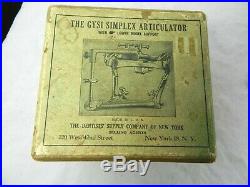 Vintage GYSI ARTICULATOR Vintage Dental Equipment Vintage Dentistry w Box Manual