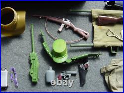 Vintage Gi Joe w Footlocker Medic Deep Sea Diver Soldier Marine equip