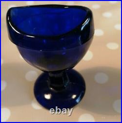 Vintage Glass Colbert Blue Eye Wash Cup. Medical. British Made/2