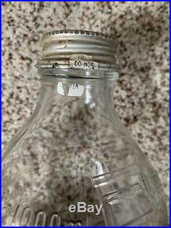 Vintage Glass IV Medical Bottle Saline 1000ml Intravenous Equipment Medicine Jar