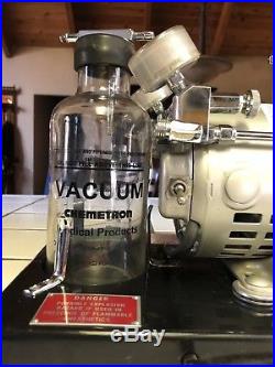 Vintage Gomco Medical Dental Suction Vacuum Aspirator with Bottle Great Cond