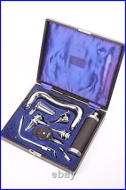 Vintage Gowlland Otoscope/Ophthalmoscope Diagnostic Set, Medical Instruments