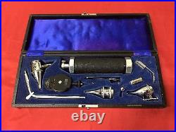 Vintage Gowllands Otoscope Ophthalmoscope Diagnostic Set Medical Instruments