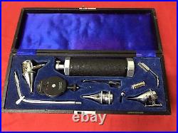 Vintage Gowllands Otoscope Ophthalmoscope Diagnostic Set Medical Instruments
