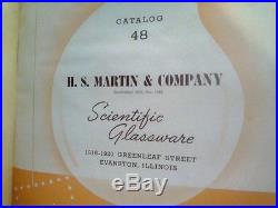Vintage H S Martin & Co Scientific Glassware Cat. 48Serial #43261st Ed 1946 HC