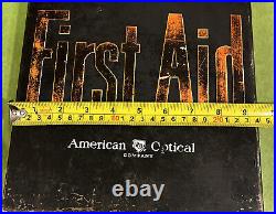 Vintage Heavy Steel Case AMERICAN OPTICAL FIRST AID KIT