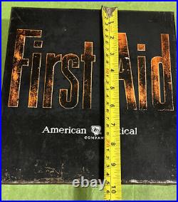 Vintage Heavy Steel Case AMERICAN OPTICAL FIRST AID KIT