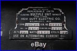 Vintage Hevi Duty Electric Furnace Type 051-RT 1950's 230v 1150w Max temp 1850