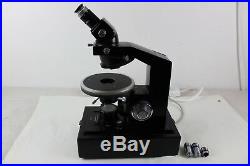 Vintage James Swift Polarising Microscope Geology Petrology c/w in/out Analyser
