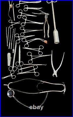 Vintage Jen-Sal & Weston Bros Etc Medical Instruments Veterinary Tool Lot