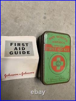 Vintage Johnson and Johnson Boy Scout First Aid Kit BSA