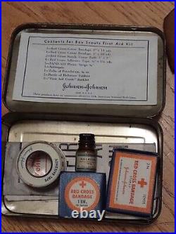 Vintage Johnson and Johnson Boy Scouts of America First Aid Kit BSA