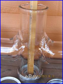 Vintage KIMEX apparatus Device LARGE four way X fitting GLASS with Valves Probe