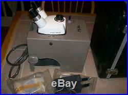 Vintage KIMRAY Corvascope Geological Microscope / Bausch & Lomb with Case