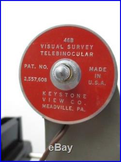 Vintage Keystone View Co. 46B Visual Survey Telebinocular Ophthalmic Tester