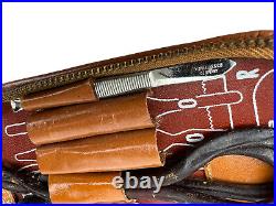 Vintage LOMIST POCKET MEDKIT Travel Medical Kit in Leather Case V. MUELLER Tools