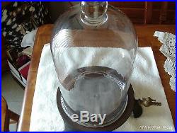 Vintage Laboratory Bell Jar Vacuum Chamber 13 X 7 with Stand Excellent