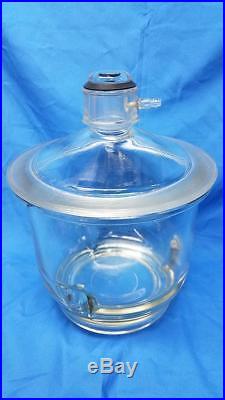 Vintage Large Pyrex Vacuum Chamber Degassing Desiccator Pot 4 Quart Capacity