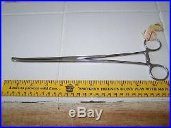 Vintage Large medical surgical clamp, medical equipment, surgical tools hemostat