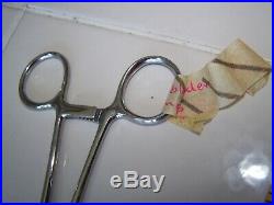 Vintage Large medical surgical clamp, medical equipment, surgical tools hemostat