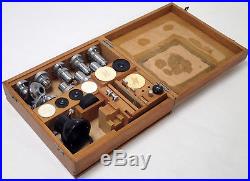Vintage Leitz Wetzlar Germany Optical Microscope Objective Kit 31 Pieces