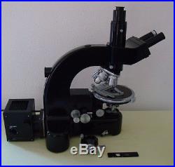 Vintage Leitz Wetzlar Ortholux Microscope Collectable