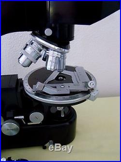 Vintage Leitz Wetzlar Ortholux Microscope Collectable