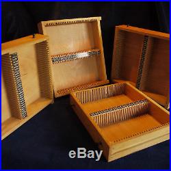 Vintage Light Wood Microscope Slides Cabinet 6 Drawers 360 Spaces