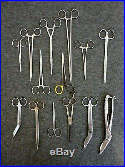 Vintage Lot 14 Medical Instruments- Snowden-pencer, Sklar, Boker, Mueller, Etc