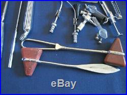 Vintage Lot of Medical exam equipment headlamp/needle/Sklar/speculum/daviel +++