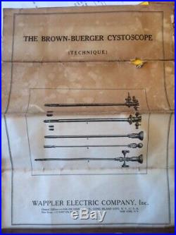 Vintage MEDICAL EQUIP Brown Buerger Cycstoscope ACMI Urology