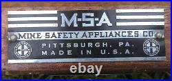 Vintage MSA Mine Safety Appliances Mining medical stretcher and case